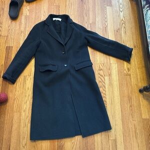 Gerard Darel Classic French Winter Green Trench Coat